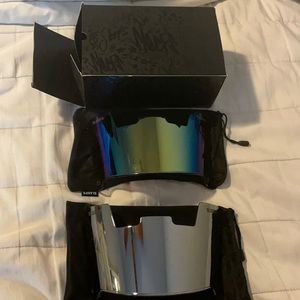 Two sleef football visors